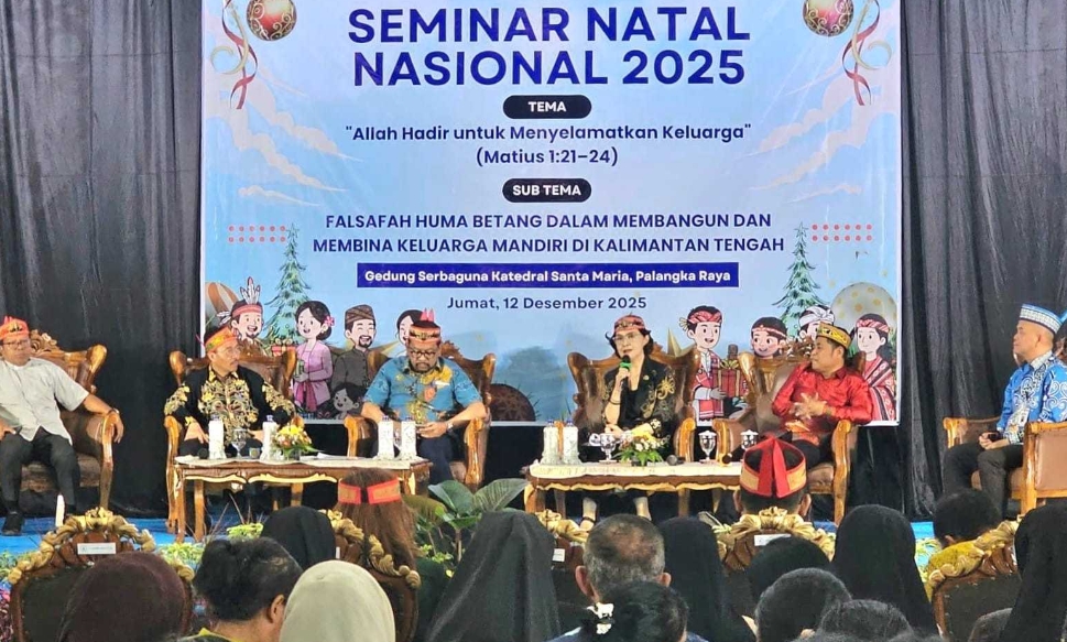 Pemprov Tekankan Penguatan Nilai Huma Betang pada Seminar Natal Nasional 2025