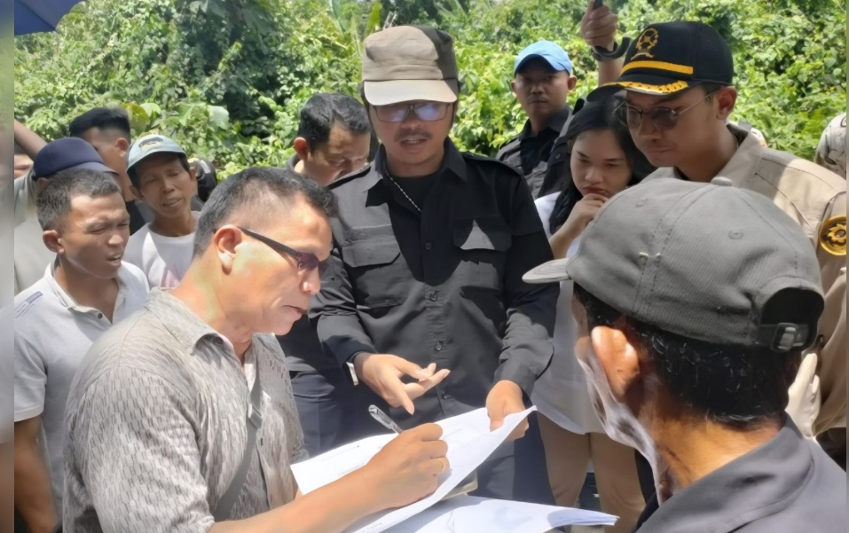PN Kuala Kurun Gelar Pemeriksaan Setempat Sengketa Tanah 1,63 Hektare di Gunung Mas