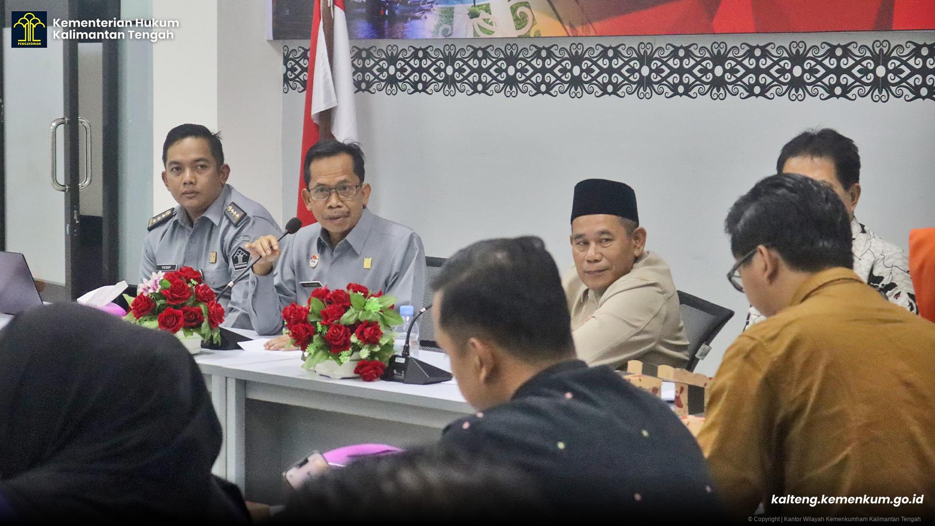 Kanwil Kemenkum Sinkronisasi Raperda Kesejahteraan Guru Agama di Pulang Pisau