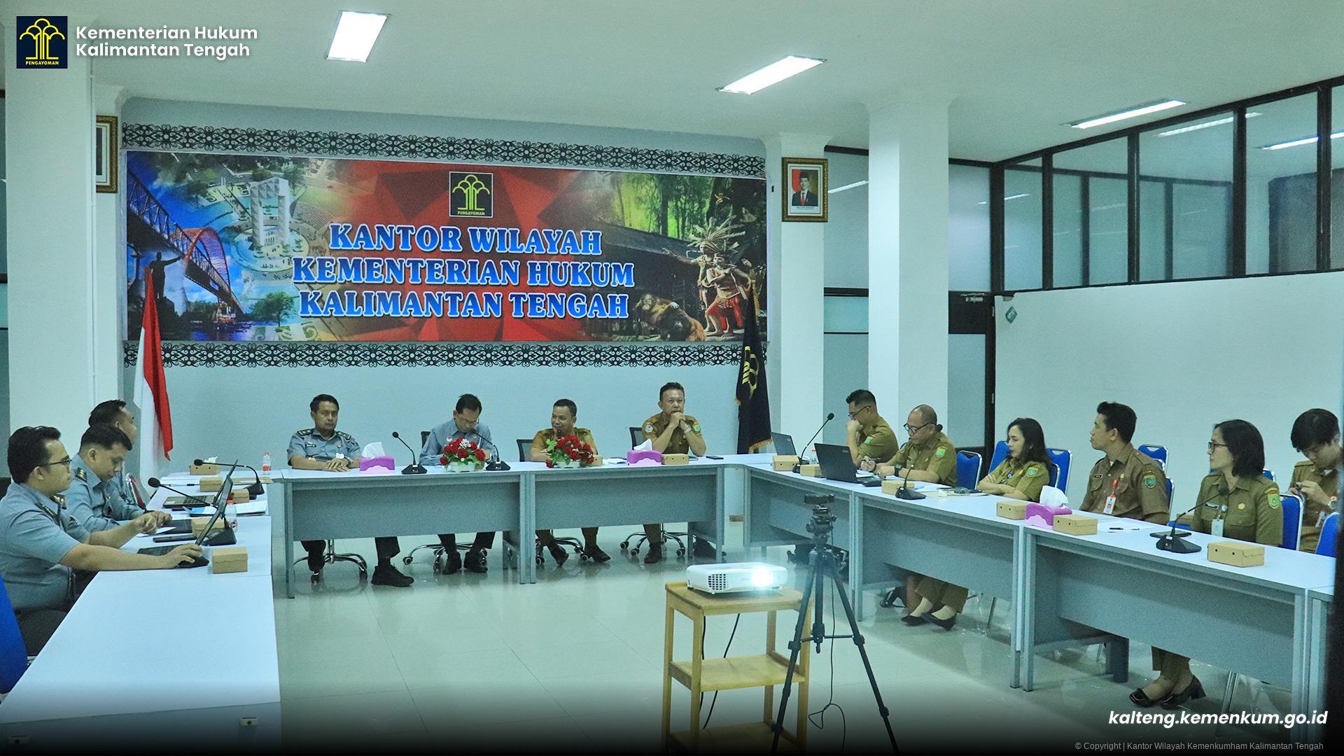 Kanwil Kemenkum Bahas 3 Raperbup Barito Selatan dalam Rapat Harmonisasi