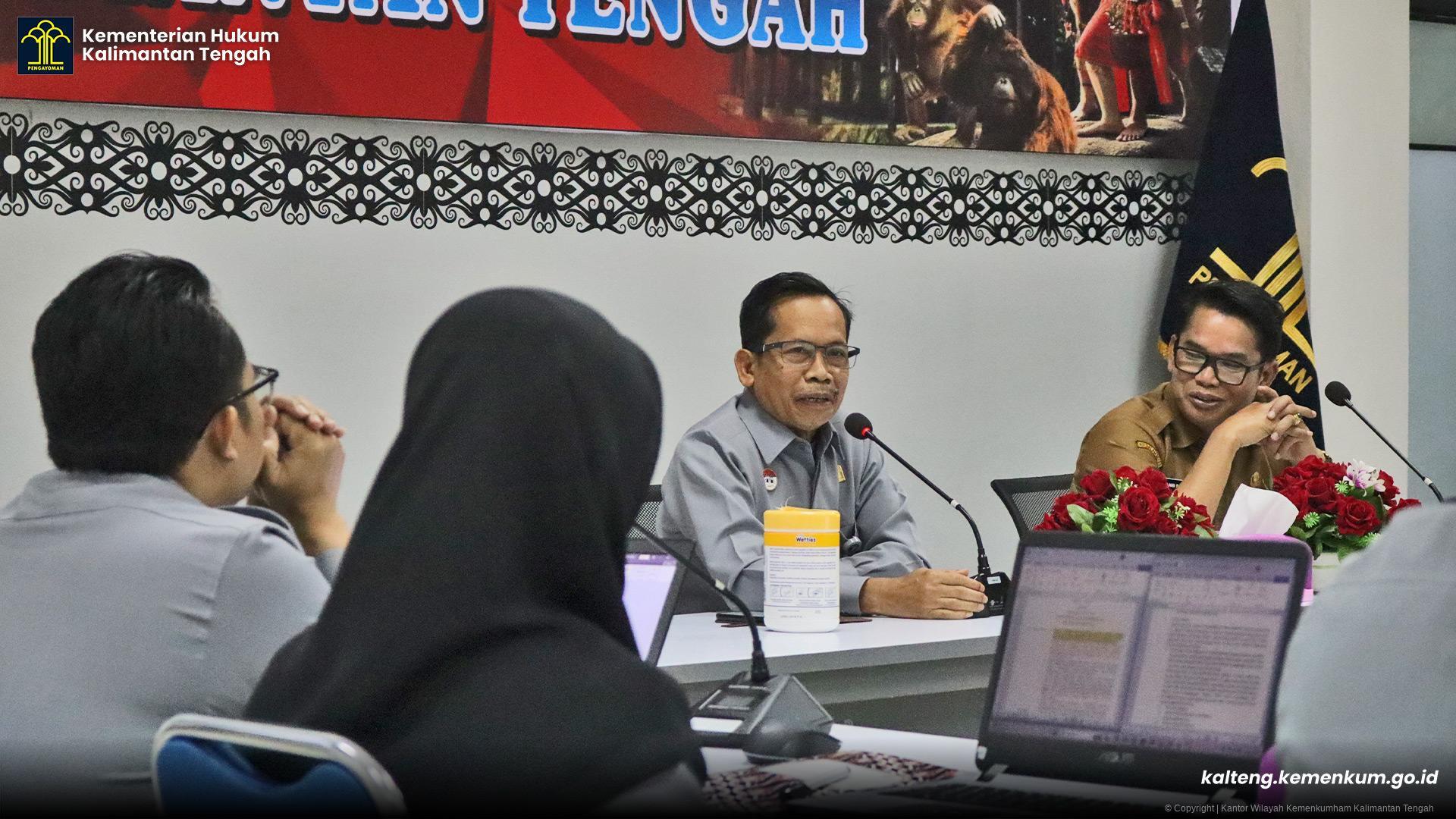 Kanwil Kemenkum Gelar Harmonisasi 4 Rancangan Regulasi Kota Palangka Raya