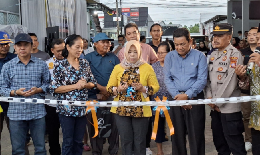 Bupati Kobar Resmikan Operasional Lima Sleeper Bus LOGOS