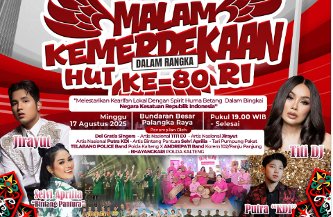 Ada Titi DJ hingga Jirayut! Malam Kemerdekaan HUT ke-80 RI di Bundaran Besar Janjikan Pesta Musik Spektakuler