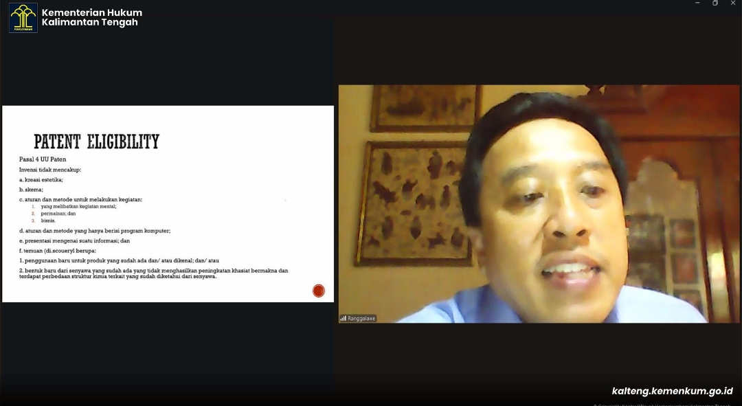 Kemenkum Kalteng Ikuti Edukasi KI Mekanisme Internasional