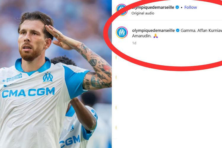 Olympique de Marseille Beri Penghormatan untuk Gamma, Affan Kurniawan, dan Moh. Umar