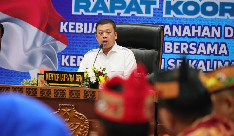Menteri ATR/BPN Minta Pemda Kalteng Percepat Pemutakhiran Sertipikat untuk Cegah Tumpang Tindih