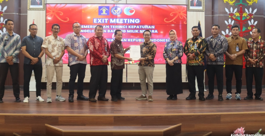 BPK RI Gelar Exit Meeting Pemeriksaan BMN di Kemenkum Kalteng, Ini Catatan Penting untuk Dibenahi