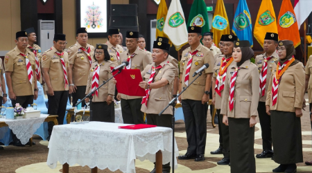 Gubernur Agustiar Sabran Resmi Dilantik Jadi Ketua Mabida Pramuka Kalteng 2025–2030