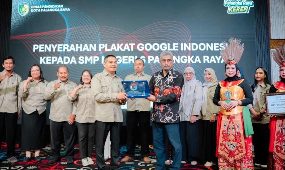SMPN 6 Palangka Raya Jadi Sekolah Rujukan Google Pertama di Kalteng
