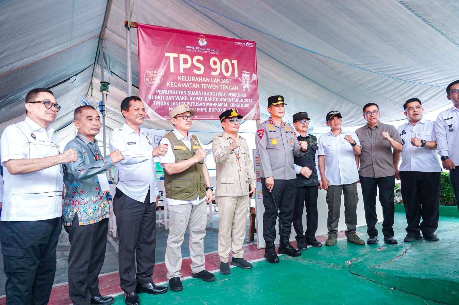 Gubernur Pantau PSU di Barito Utara, Apresiasi Proses Kondusif