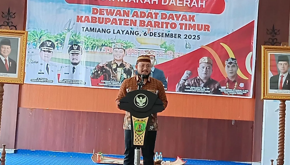 Wabup Resmi Buka MUSDA DAD Barito Timur 2025, Tegaskan Penguatan Lembaga Adat Dayak