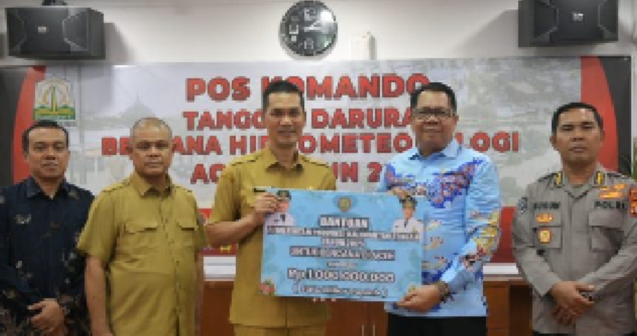 Pemprov Kalteng Salurkan Bantuan Rp2,8 Miliar untuk Korban Bencana Aceh