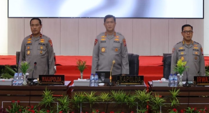 Kapolda Kalteng Evaluasi Kinerja dan Tegaskan Dukungan Program Nasional