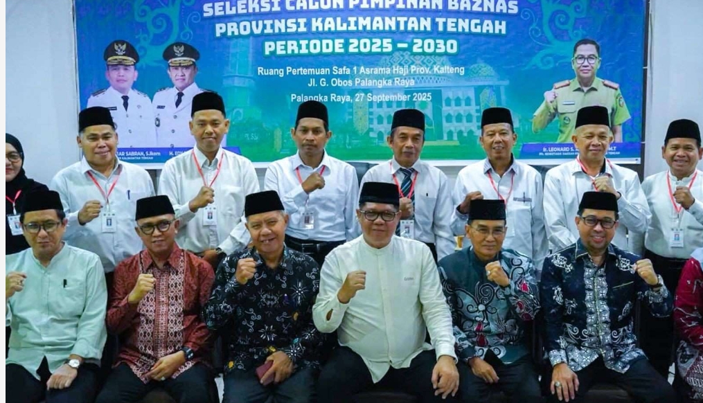 Seleksi Terbuka Calon Pimpinan BAZNAS Kalteng 2025–2030 Resmi Mulai, 13 Peserta Siap Berebut Kursi