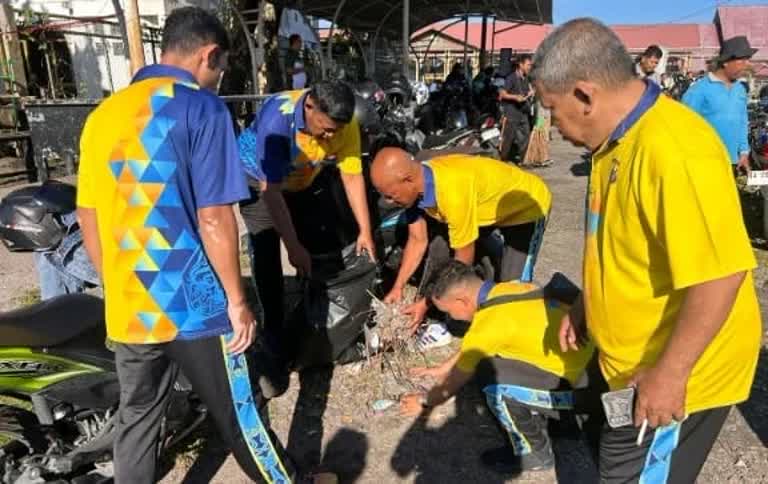 Polresta Palangka Raya Ambil Bagian World Cleanup Day 2025, Lapangan Sanaman Mantikei Penuh Relawan