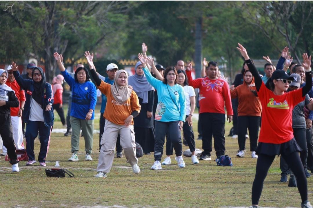 Pemprov Dorong Gaya Hidup Sehat ASN melalui Senam Pagi Bersama