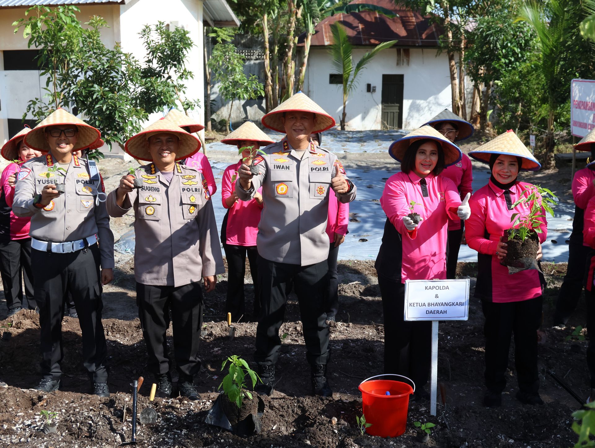 Kapolda Panen Sayur di Lahan P2L, Dukung Ketahanan Pangan Nasional