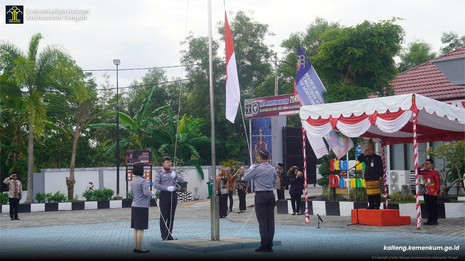 Semangat Merdeka Bergema di Halaman Kantor Kanwil Kemenkum Kalteng