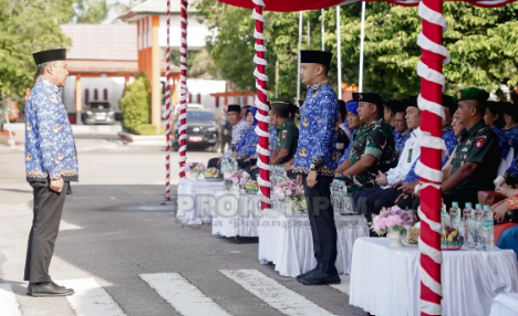 Wali Kota Fairid Naparin Pimpin Upacara Gabungan HUT ke-54 KORPRI, HUT ke-80 PGRI, dan Hari Guru Nasional