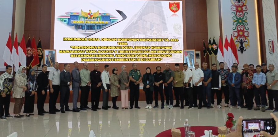 Kodam XXII/Tambun Bungai Gelar Komunikasi Sosial untuk Perkuat Ketahanan Nasional