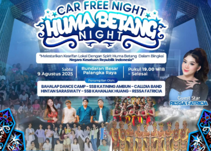 Huma Betang Night 2025 Malam Minggu Ini Penuh Budaya di Bundaran Besar
