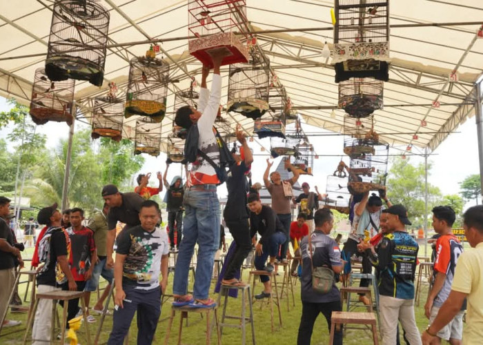 Ratusan Kicau Mania Padati Lomba Burung HUT ke-80 Brimob di Palangka Raya
