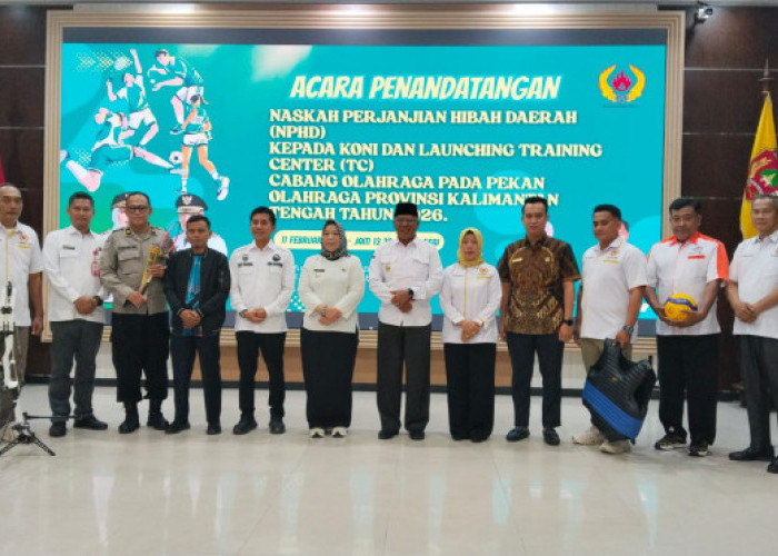 Pemkab Kobar Sahkan Dana Hibah KONI dan Training Center