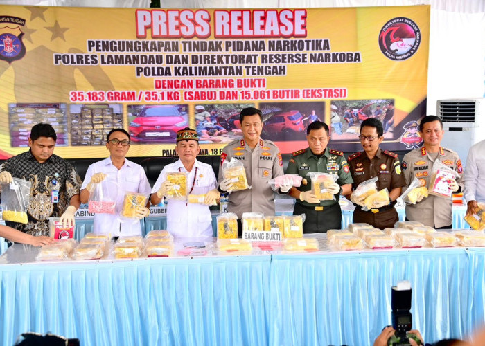 Polda Sita 35,1 Kg Sabu dan 15 Ribu Ekstasi, Gubernur Apresiasi 