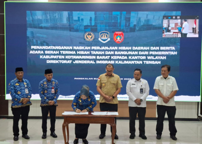 Kobar Hibahkan Tanah dan Bangunan untuk Kantor Imigrasi Kelas III TPI