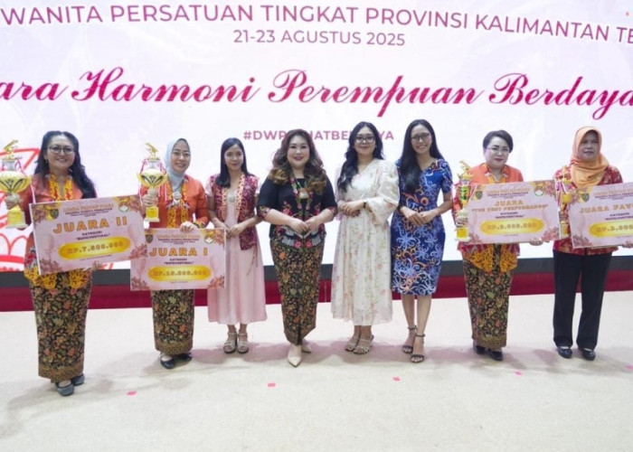 Murung Raya dan Dinas Pendidikan Sabet Juara Pertama Lomba Paduan Suara DWP Kalteng 2025