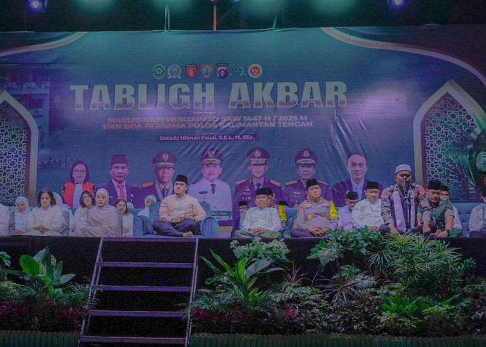 Polda Tabligh Akbar Maulid Nabi, Gubernur Agustiar Sabran Serukan Persatuan