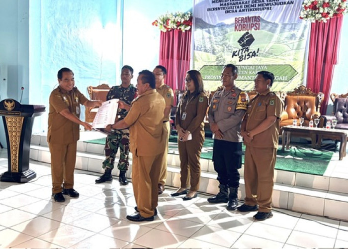 Desa Bungai Jaya Raih Predikat 'Istimewa' dalam Penilaian Desa Antikorupsi Kalteng 2025
