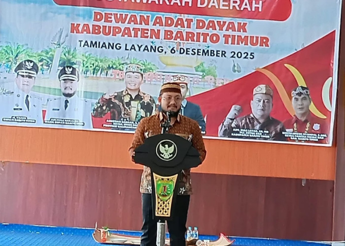 Wabup Resmi Buka MUSDA DAD Barito Timur 2025, Tegaskan Penguatan Lembaga Adat Dayak