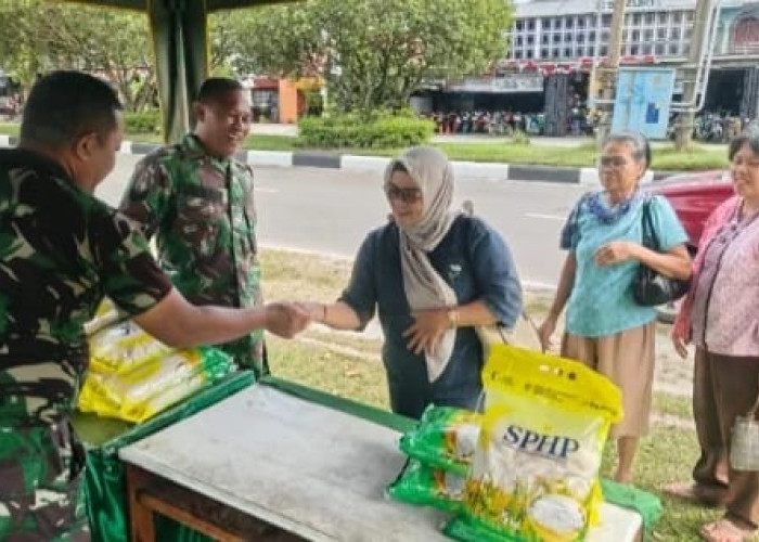 Koramil 1016-01 Pahandut Gelar Gerakan Pangan Murah, Stabilkan Harga Sembako di Palangka Raya