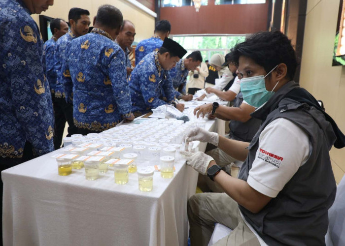 520 ASN Pemprov Jalani Tes Urine Dadakan, Komitmen Wujudkan Kalteng BERSINAR