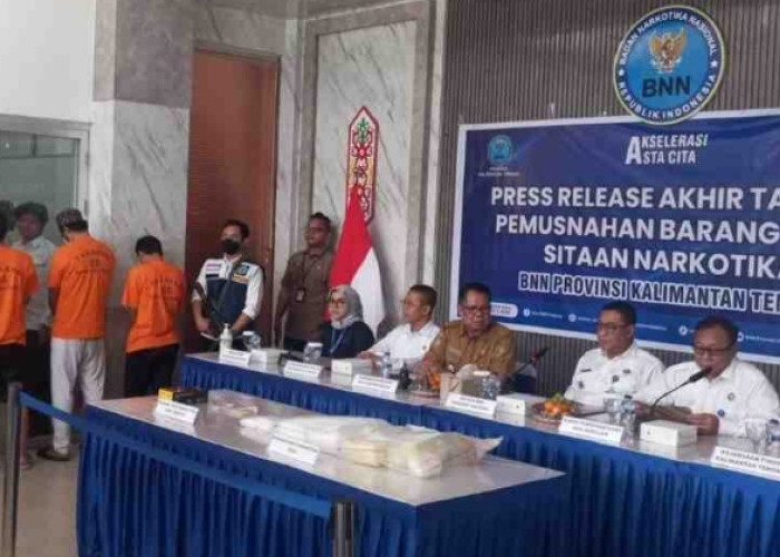 BNNP Kalteng Ungkap 87 Kasus Narkotika Sepanjang 2025, Klaim Selamatkan 90 Ribu Jiwa