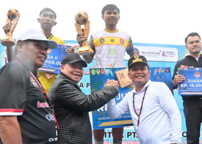 Kobar United Cs Melaju, Gubernur Agustiar Resmi Tutup Gubernur Cup Zona Barat di Sampit