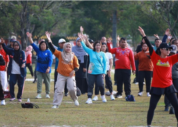 Pemprov Dorong Gaya Hidup Sehat ASN melalui Senam Pagi Bersama