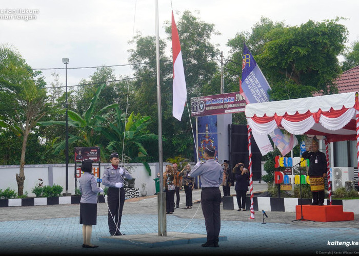 Semangat Merdeka Bergema di Halaman Kantor Kanwil Kemenkum Kalteng 